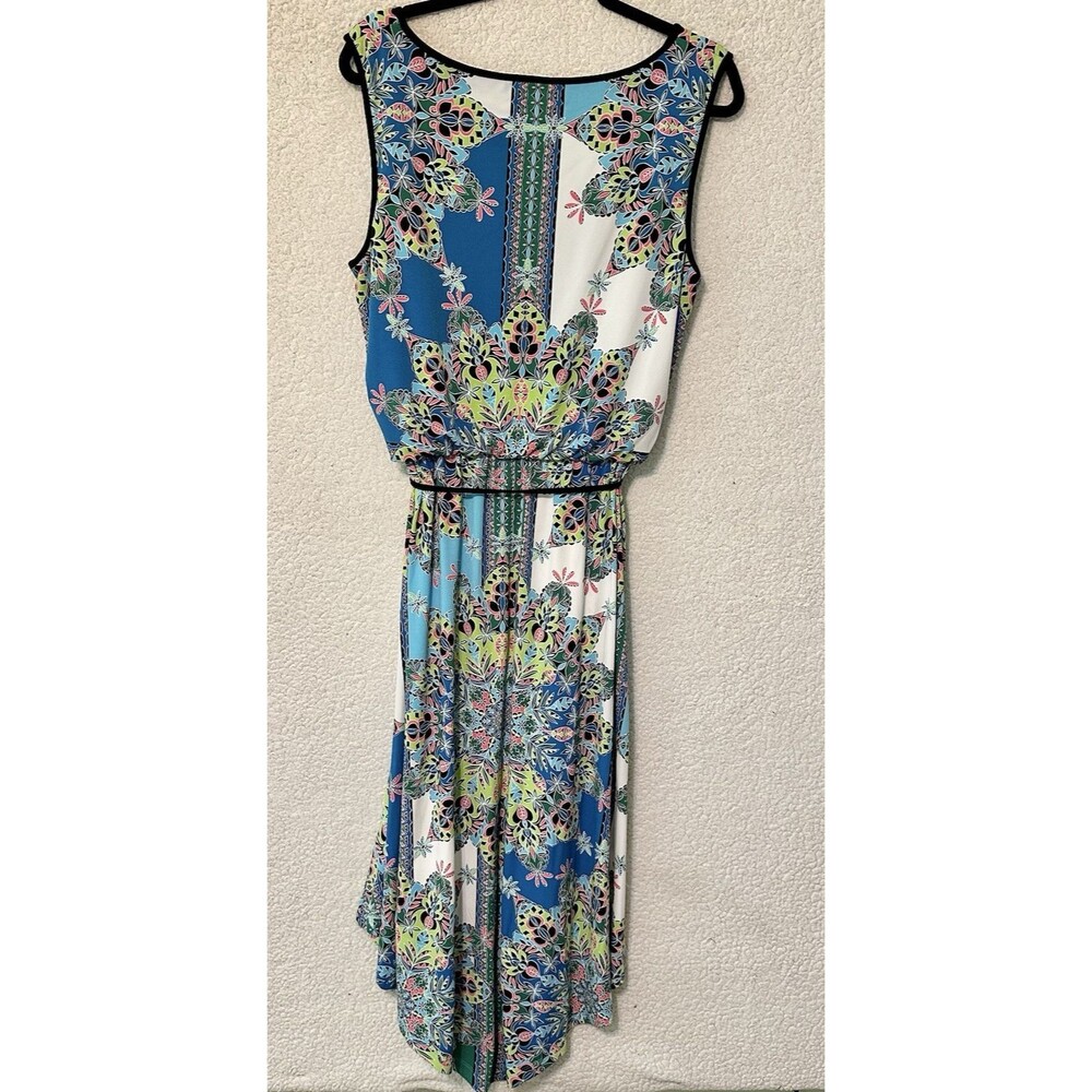 Dress Barn Womens Maxi Dress Size 14 Sleeveless Multicolor Pullover Multicolor - Picture 8 of 13